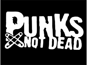 Punks not Dead chrbtová nášivka veľkosť cca. A4 (po krajoch neobšívaná) rozmery 36x24cm